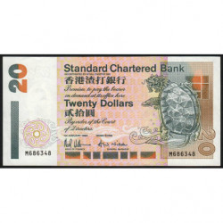 Hong Kong - Pick 285b - Standard Chartered Bank - 20 dollars - 01/01/1994 - Etat : SUP