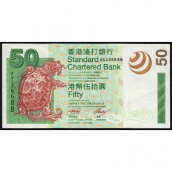 Hong Kong - Pick 292 - Standard Chartered Bank - 50 dollars - 01/07/2003 - Etat : TTB