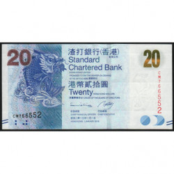 Hong Kong - Pick 297c - Standard Chartered Bank - 20 dollars - 01/01/2013 - Etat : NEUF