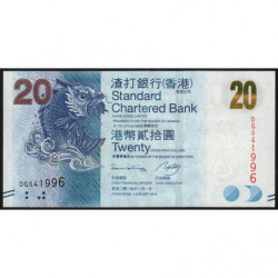 Hong Kong - Pick 297d - Standard Chartered Bank - 20 dollars - 01/01/2014 - Etat : NEUF
