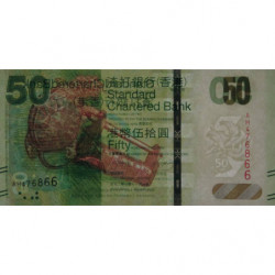 Hong Kong - Pick 298a - Standard Chartered Bank - 50 dollars - 01/01/2010 - Etat : NEUF