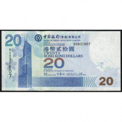 Hong Kong - Pick 335c - Bank of China - 20 dollars - 01/01/2006 - Etat : NEUF