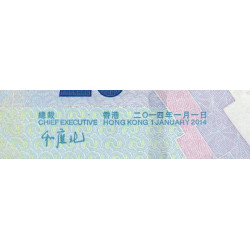 Hong Kong - Bank of China - Pick 341d - 20 dollars - Série EG - 01/01/2014 - Etat : NEUF