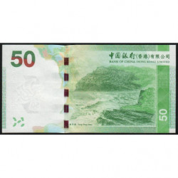 Hong Kong - Bank of China - Pick 342a - 50 dollars - Série AG - 01/01/2010 - Etat : NEUF