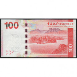 Hong Kong - Bank of China - Pick 343d - 100 dollars - Série FE - 01/01/2014 - Etat : NEUF