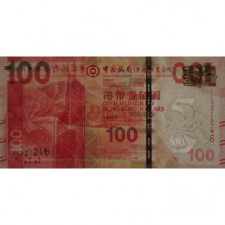 Hong Kong - Bank of China - Pick 343d - 100 dollars - Série FE - 01/01/2014 - Etat : NEUF