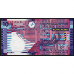 Hong Kong - Pick 400a - Government - 10 dollars - Série BP - 01/07/2002 - Etat : TTB