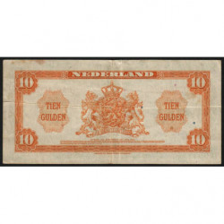 Hollande - Pick 66 - 10 gulden - 04/02/1943 - Etat : TTB