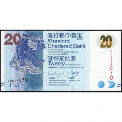 Hong Kong - Pick 297b - Standard Chartered Bank - 20 dollars - 01/01/2012 - Etat : NEUF
