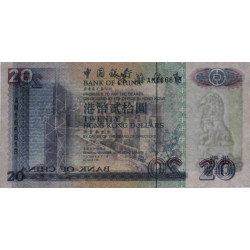Hong Kong - Pick 329a - Bank of China - 20 dollars - 01/05/1994 - Etat : NEUF
