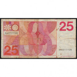 Hollande - Pick 92a - 25 gulden - 10/02/1971 - Etat : B+