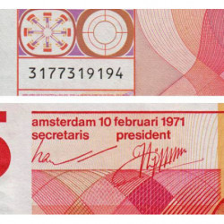 Hollande - Pick 92a - 25 gulden - 10/02/1971 - Etat : TTB