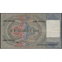 Hollande - Pick 56b - 10 gulden - 04/12/1941 - Etat : TB+