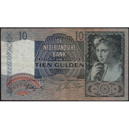 Hollande - Pick 56b - 10 gulden - 25/06/1942 - Etat : TB+