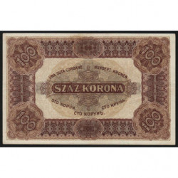 Hongrie - Pick 63 - 100 korona - Série A 026 - 01/01/1920 - Etat : SUP+