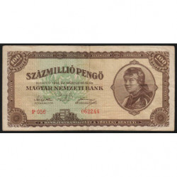 Hongrie - Pick 124 - 100'000'000 pengö - Série P 056 - 18/03/1946 - Etat : TTB