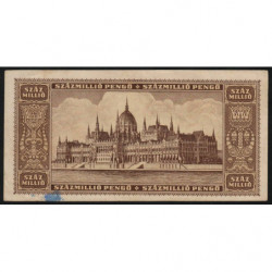 Hongrie - Pick 124 - 100'000'000 pengö - Série P 205 - 18/03/1946 - Etat : TTB