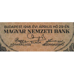 Hongrie - Pick 126 - 10'000 milpengö - Série A 174 - 29/04/1946 - Etat : SUP