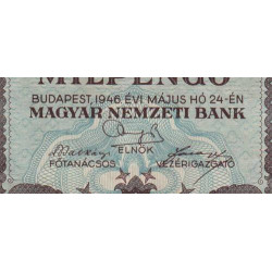 Hongrie - Pick 129 - 10'000'000 milpengö - Sans série - 24/05/1946 - Etat : TTB