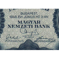 Hongrie - Pick 131 - 1'000'000'000 milpengö - Sans série - 03/06/1946 - Etat : SUP