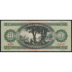 Hongrie - Pick 168c - 10 forint - Série A 267 - 12/10/1962 - Etat : TB+