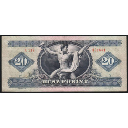 Hongrie - Pick 169f - 20 forint - Série C 138 - 28/10/1975 - Etat : TTB