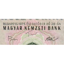 Hongrie - Pick 169f - 20 forint - Série C 138 - 28/10/1975 - Etat : TTB