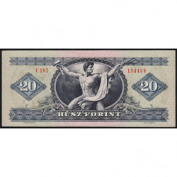 Hongrie - Pick 169f - 20 forint - Série C 267 - 28/10/1975 - Etat : pr.NEUF