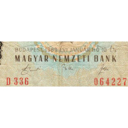 Hongrie - Pick 170h - 50 forint - Série D 366 - 10/01/1989 - Etat : TB