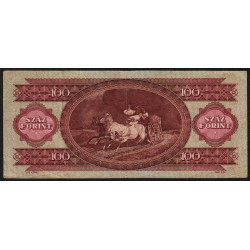 Hongrie - Pick 171d - 100 forint - Série B 113 - 24/10/1968 - Etat : TB