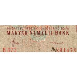 Hongrie - Pick 171g - 100 forint - Série B 377 - 30/10/1984 - Etat : TB