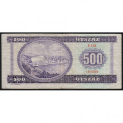 Hongrie - Pick 172b - 500 forint - Série E 380 - 28/10/1975 - Etat : TB