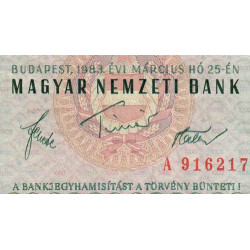 Hongrie - Pick 173a - 1'000 forint - Série A - 25/03/1983 - Etat : TTB