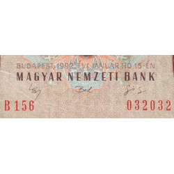 Hongrie - Pick 174a - 100 forint - Série B 156 - 15/01/1992 - Etat : TB+