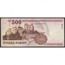 Hongrie - Pick 179a - 500 forint - Série ED - 1998 - Etat : TB