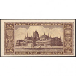 Hongrie - Pick 124 - 100'000'000 pengö - Série P 262 - 18/03/1946 - Etat : NEUF
