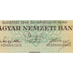 Hongrie - Pick 124 - 100'000'000 pengö - Série P 262 - 18/03/1946 - Etat : NEUF