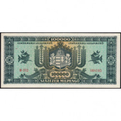 Hongrie - Pick 127 - 100'000 milpengö - Série B 002 - 29/04/1946 - Etat : NEUF