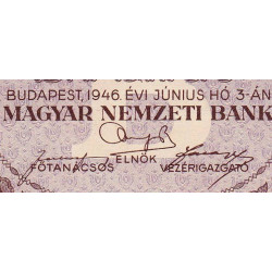 Hongrie - Pick 132 - 10'000 b.-pengö - Sans série - 03/06/1946 - Etat : NEUF