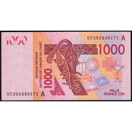Côte d'Ivoire - Pick 115Ae - 1'000 francs - 2007 - Etat : NEUF