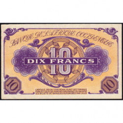 AOF - Pick 29 - 10 francs - 02/01/1943 - Etat : SUP