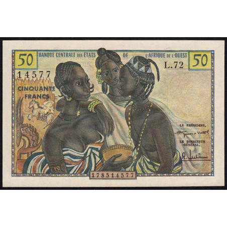 Etats Afrique Ouest - Pick 1 - 50 francs - 1958 - Etat : SPL