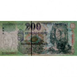 Hongrie - Pick 187e - 200 forint - Série FC - 2005 - Etat : TB+