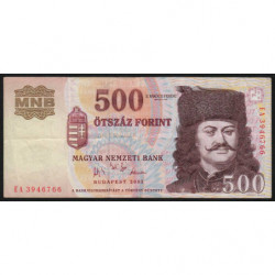 Hongrie - Pick 188d - 500 forint - Série EA - 2005 - Etat : TTB