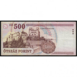 Hongrie - Pick 188d - 500 forint - Série EA - 2005 - Etat : TTB
