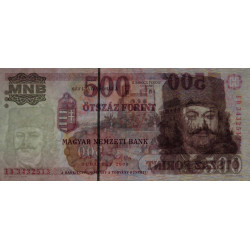 Hongrie - Pick 188f - 500 forint - Série ED - 2008 - Etat : SUP