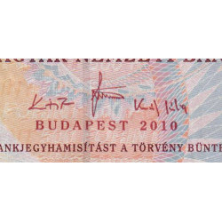 Hongrie - Pick 196c - 500 forint - Série EA - 2010 - Etat : TTB