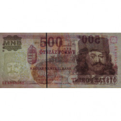 Hongrie - Pick 196c - 500 forint - Série EA - 2010 - Etat : TTB