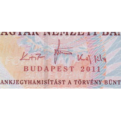 Hongrie - Pick 196d - 500 forint - Série EA - 2011 - Etat : NEUF