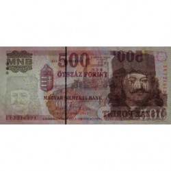 Hongrie - Pick 196d - 500 forint - Série EA - 2011 - Etat : NEUF